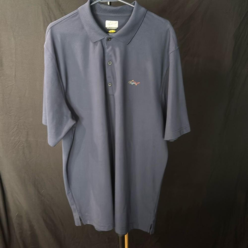 Greg Norman navy blue short sleeve polo top size XL
